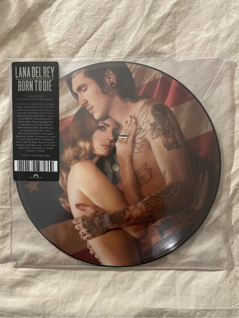 LANA DEL REY -Born To Die Woodkid Remix vinyl Picture Disc 7” Rare NEW MINT